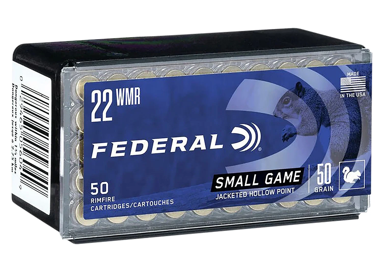 Federal .22 WMR 50gr JHP Brass – 50rd