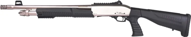 IVER JOHNSON PUMP 12GA 3" 18" - NICKEL QD PISTOL GRIP STOCK