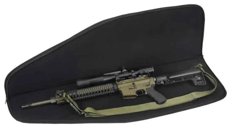 US PEACEKEEPER 45" MSR CASE BL - 4 MAG POUCHES 600 DENIER BLACK